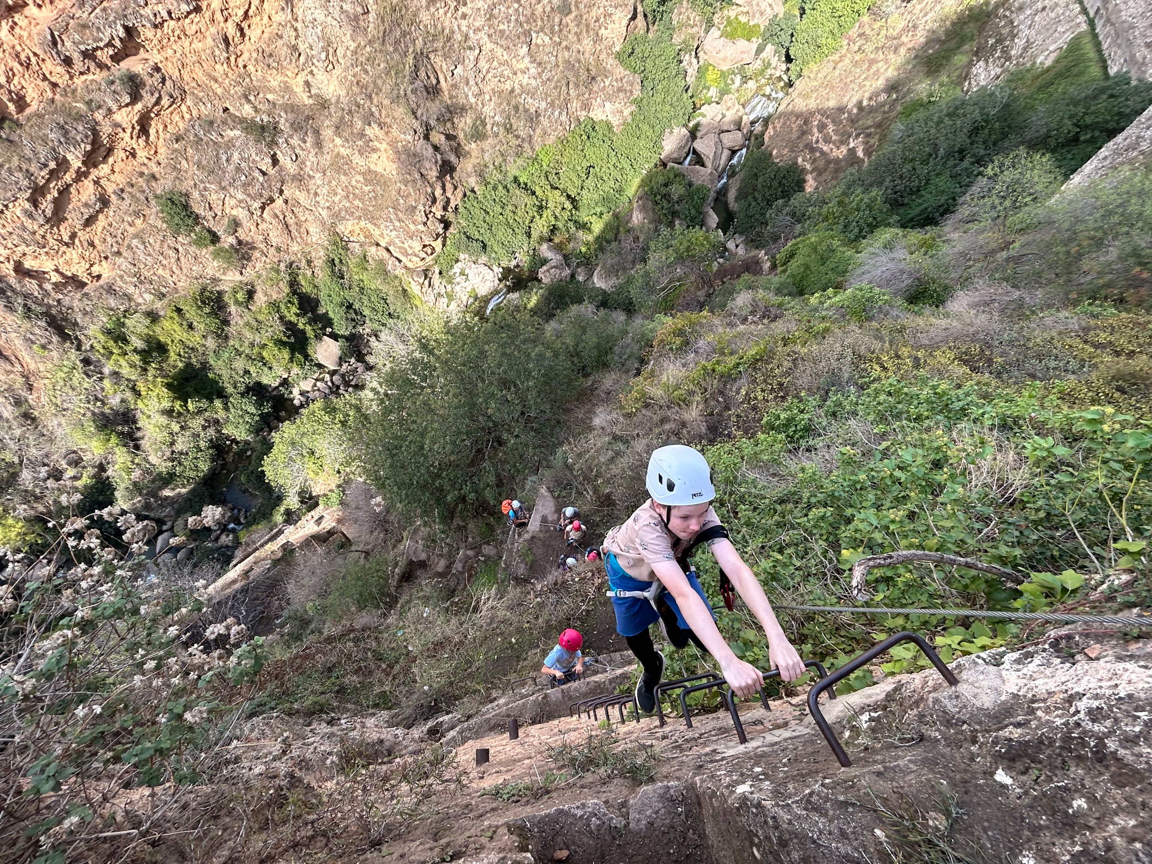 Via Ferrata Ronda - Challenging sections in via ferrata ronda