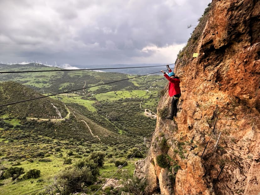 Via Ferrata Casares - Intermediate level with views of Africa