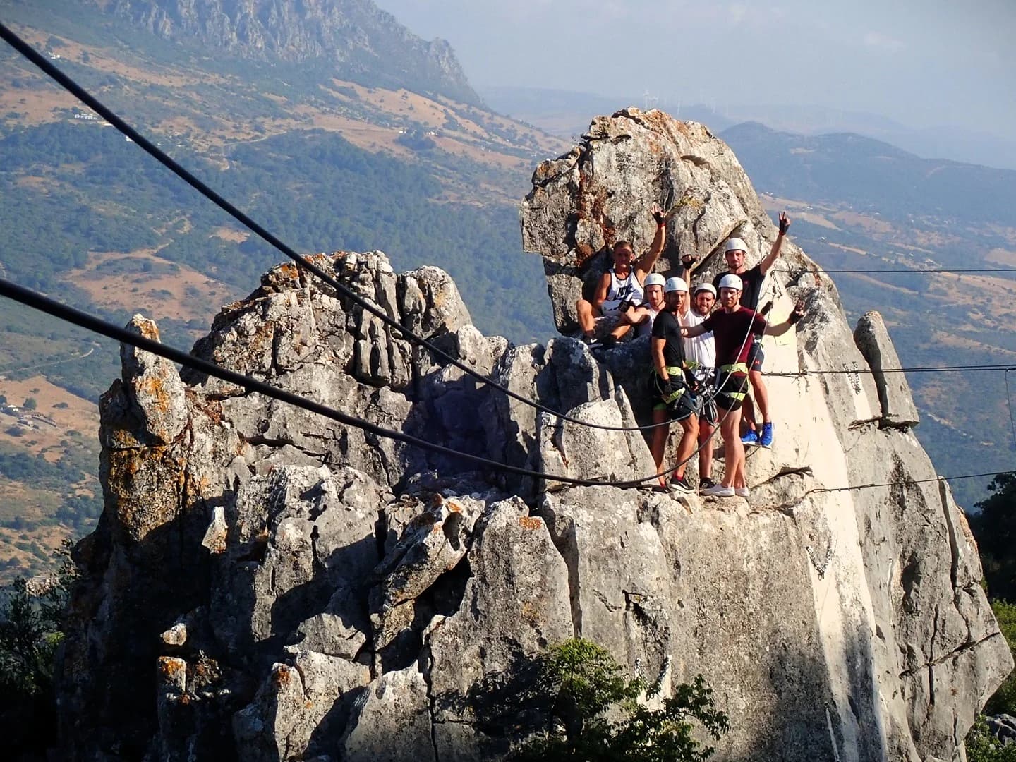 Via Ferrata Casares - Canyon walls in via ferrata casares