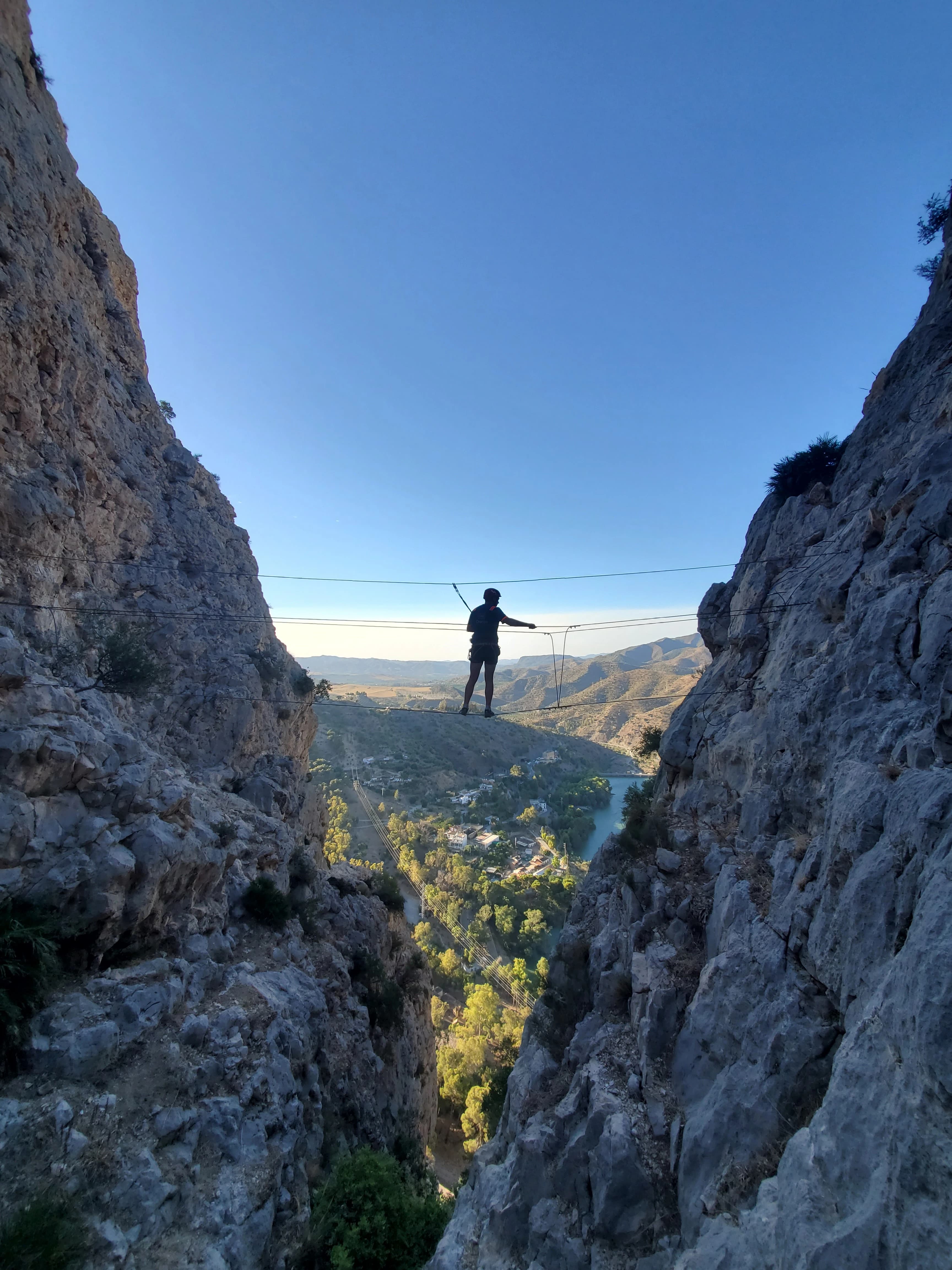 Via Ferrata El Chorro - Aerial views in el chorro via ferrata