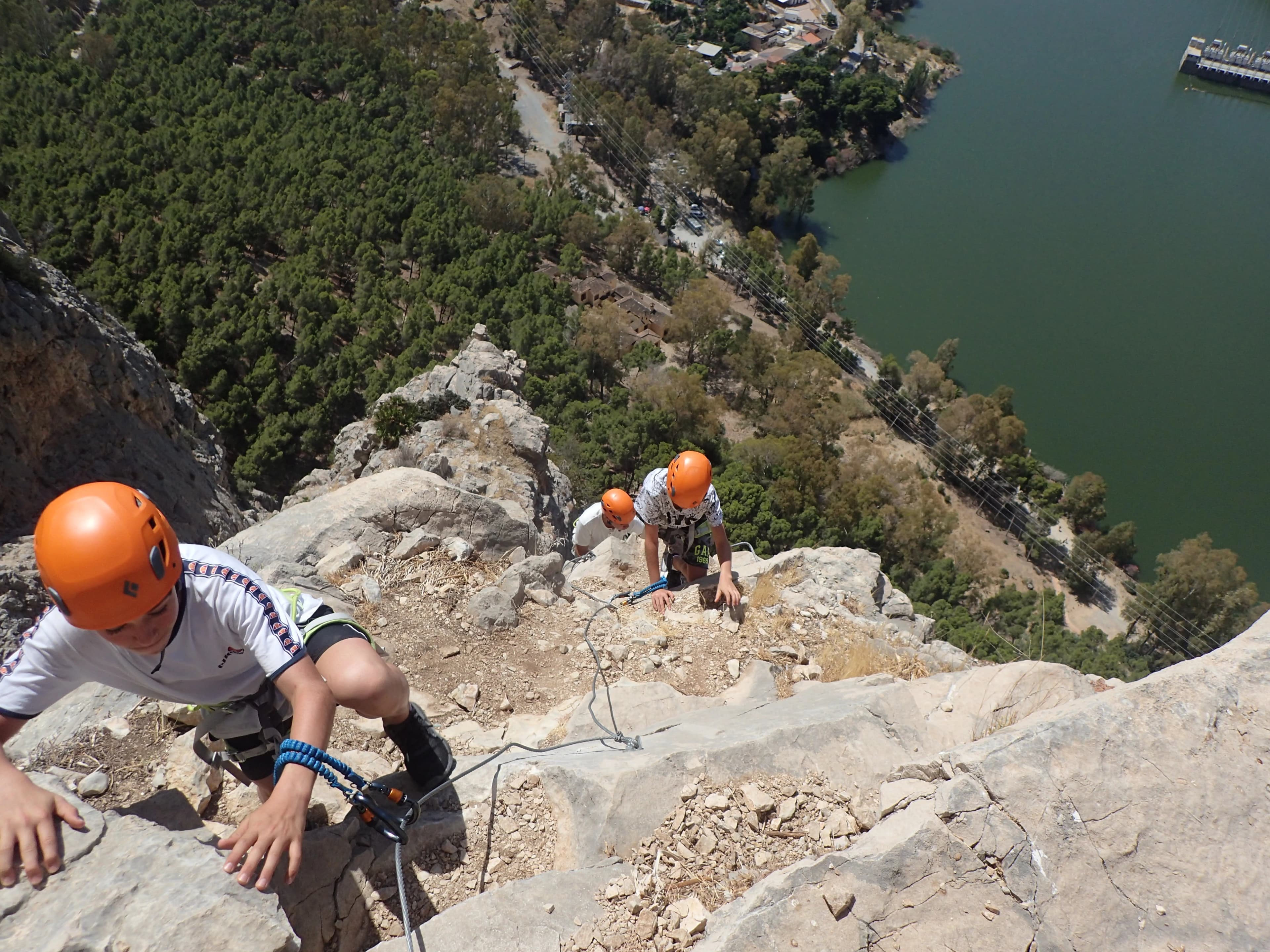 Via Ferrata El Chorro - Challenging sections in el chorro via ferrata