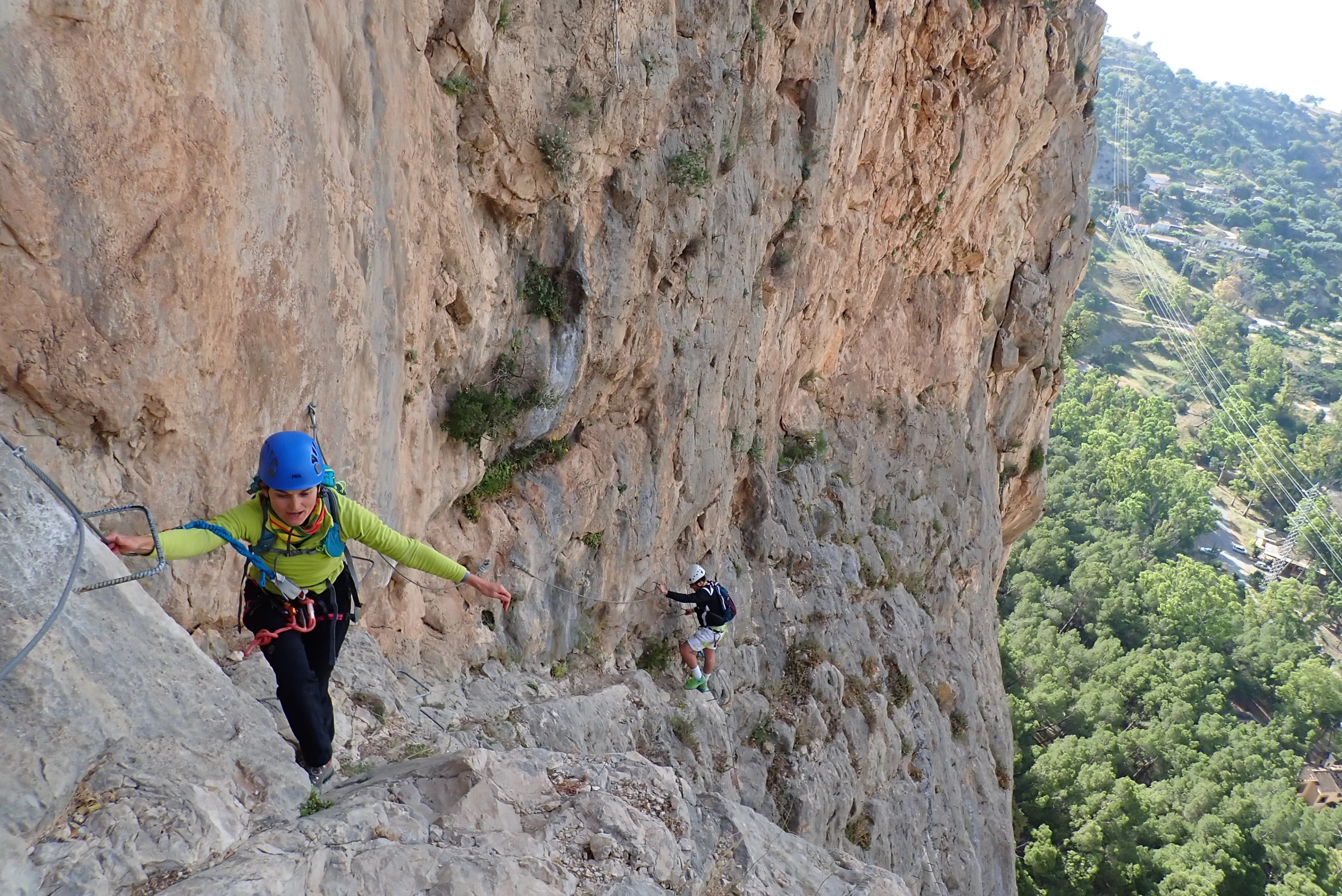 Via Ferrata El Chorro - Ziplining in el chorro via ferrata
