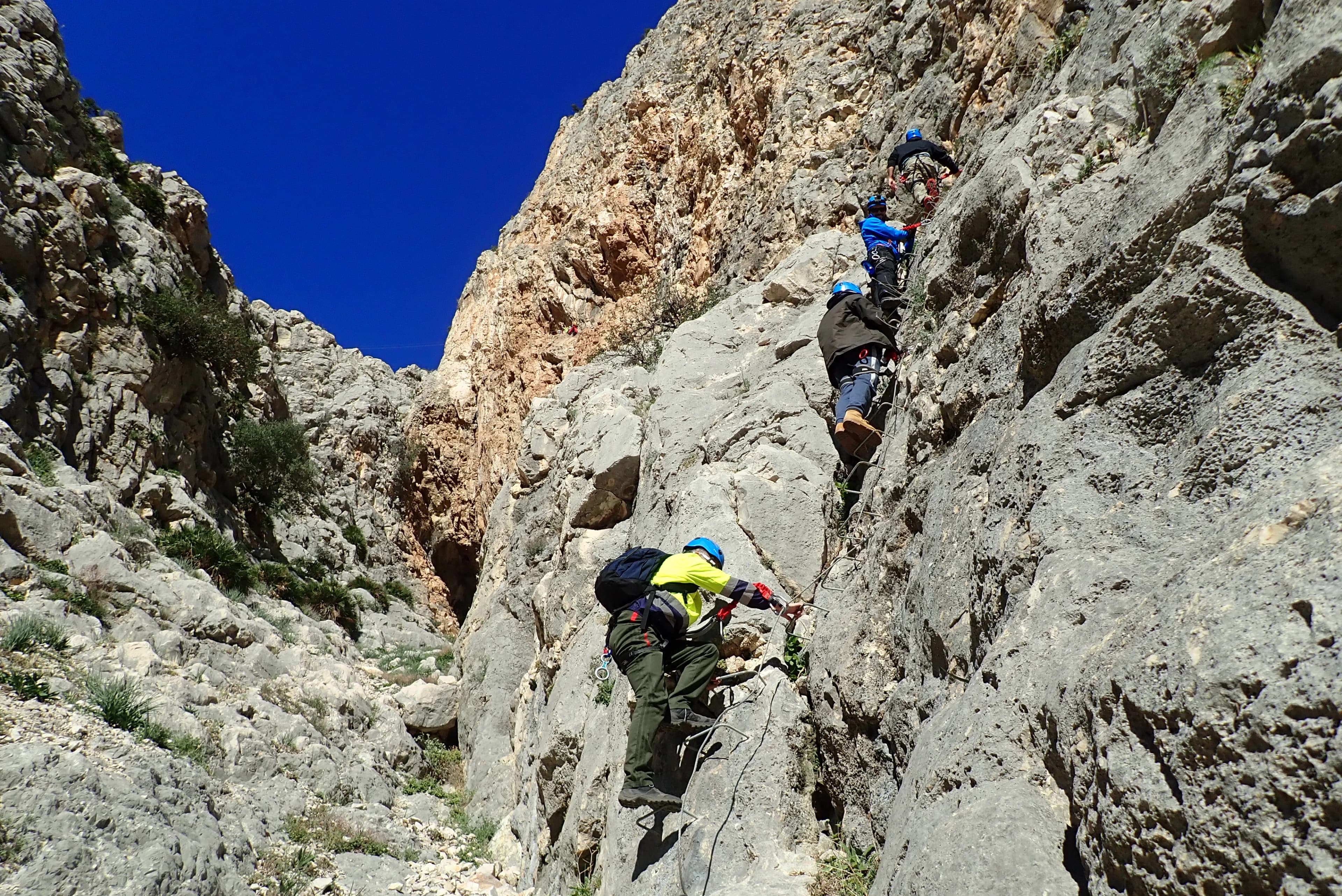 Via Ferrata El Chorro - Adventurers in el chorro via ferrata