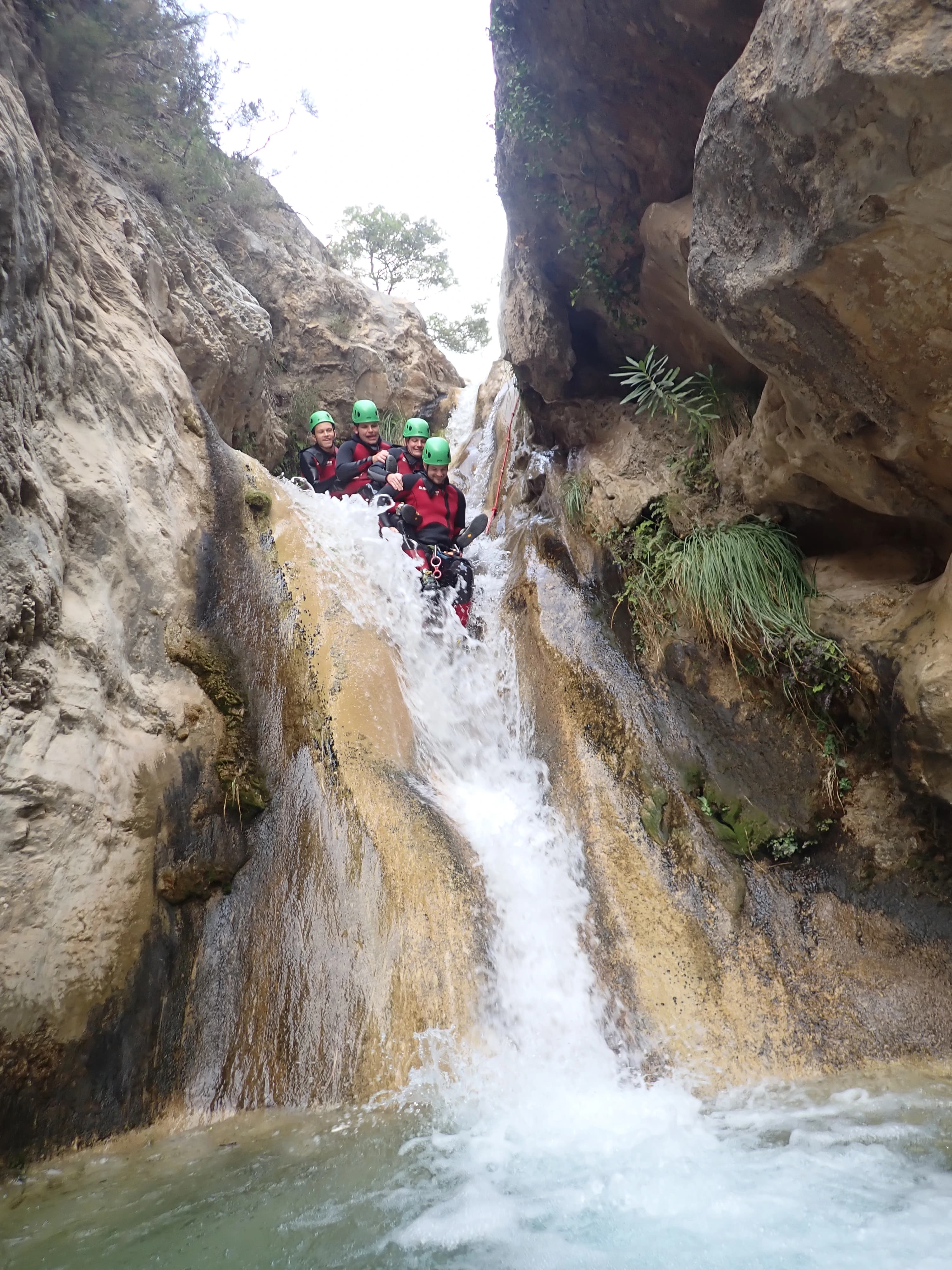 Rio Verde canyon - Jumping into a natural pool in rio verde canyon