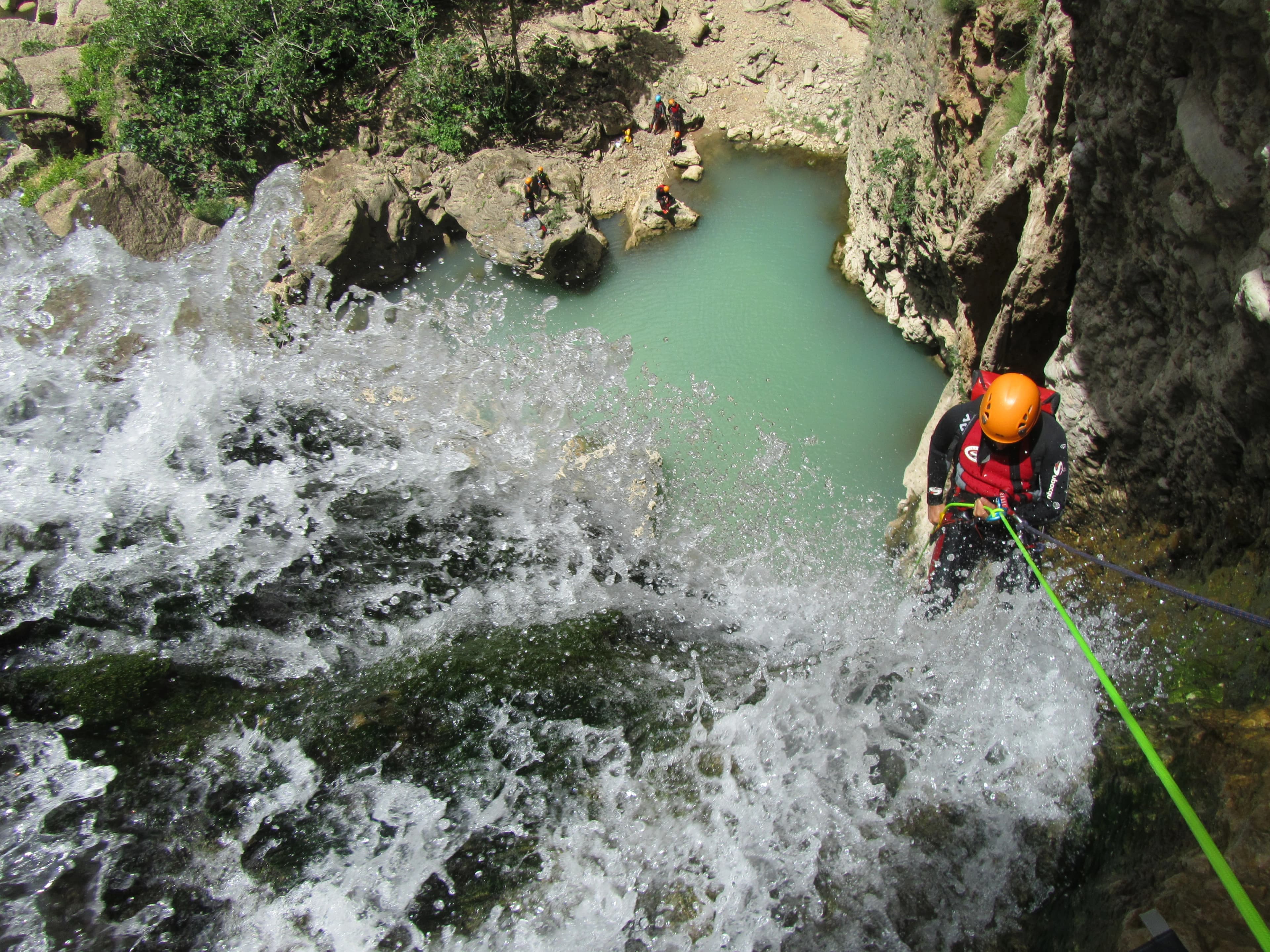 Tajo de Ronda - Jumping into a natural pool in Ronda canyon